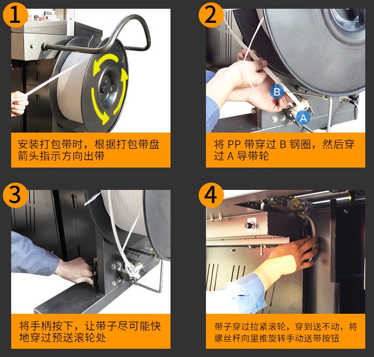 打包机使用流程